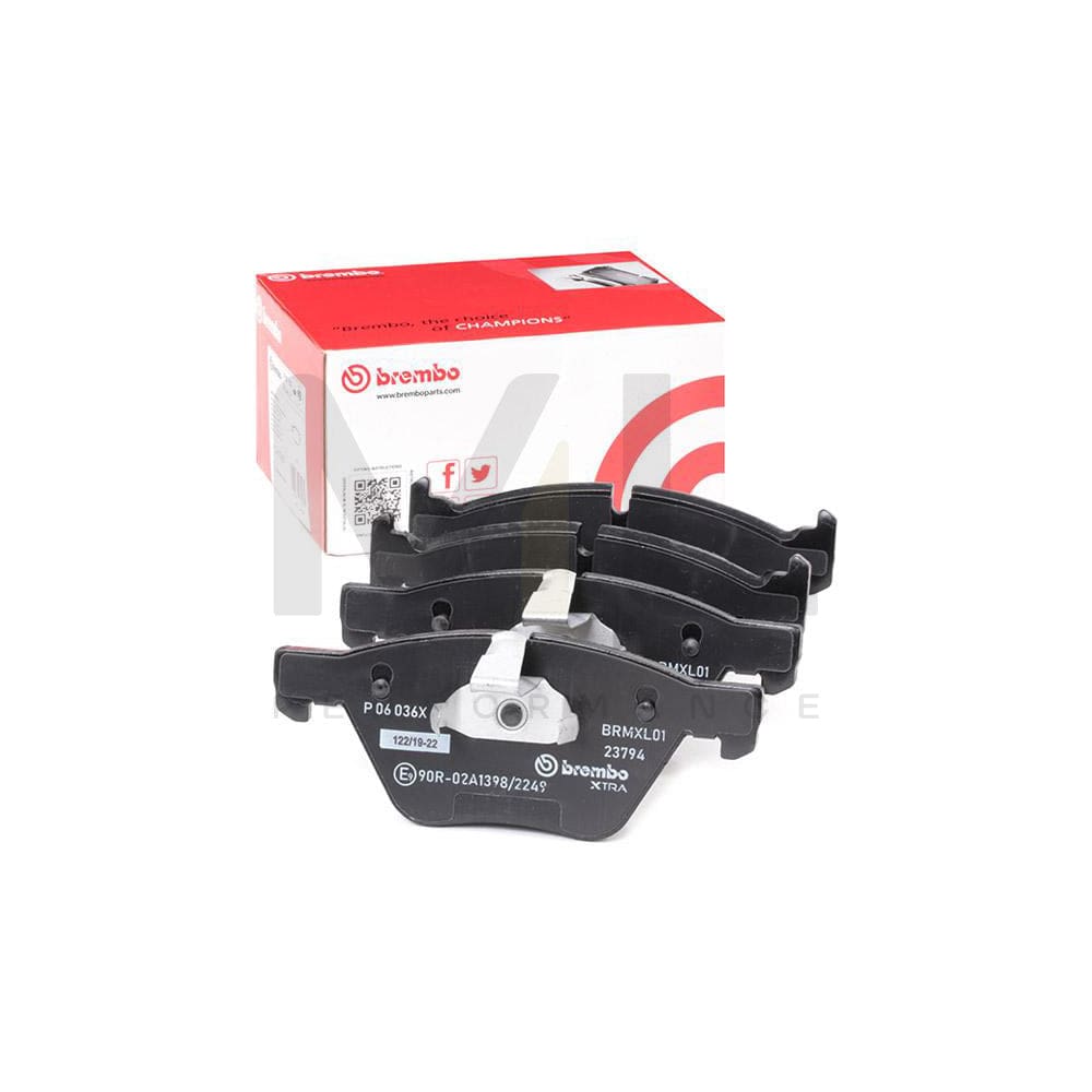 Brembo P 06 036X Brake Pad Set Prepared For Wear Indicator | ML Performance Car Parts