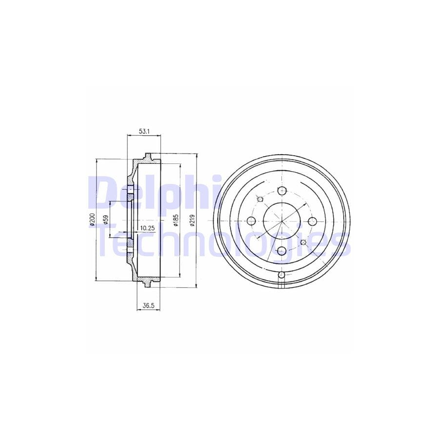 Delphi Bf389 Brake Drum