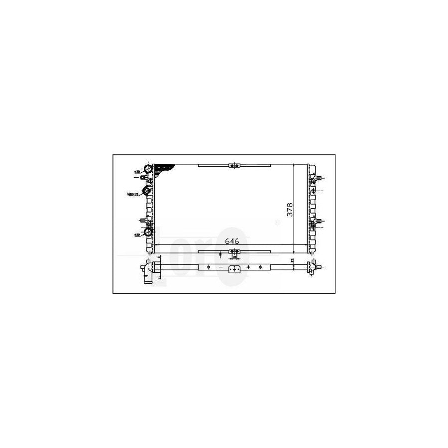 Abakus 0530170001 Engine Radiator | ML Performance UK