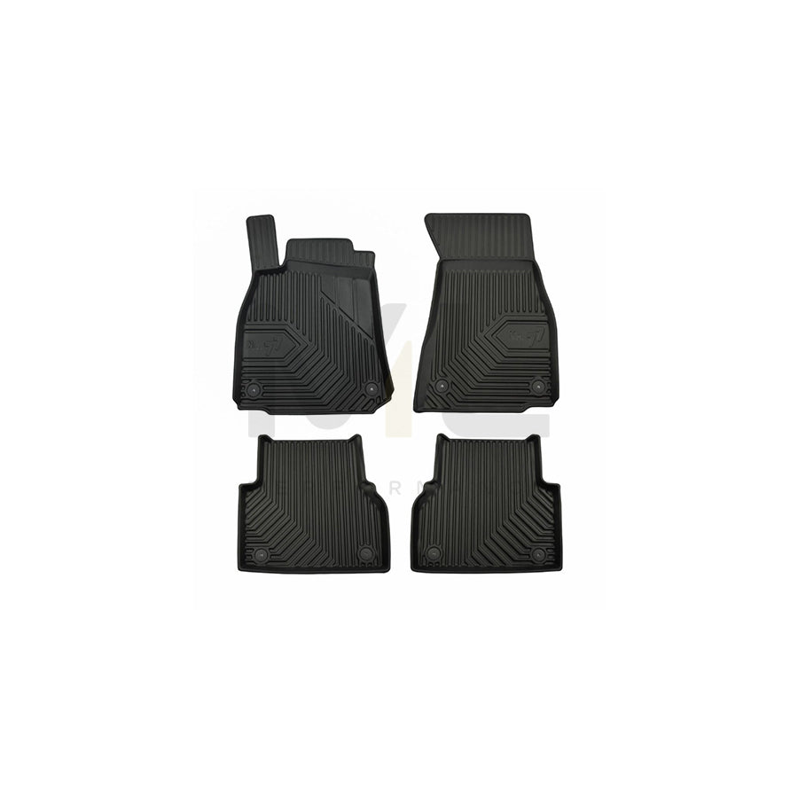 FROGUM Tailored, No.77 77408357 Floor mat set for AUDI A6 Elastomer, Front and Rear, Quantity: 4, Black | ML Performance Car Parts