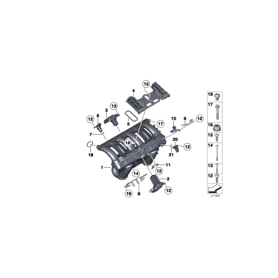 Genuine BMW 11617584529 F11 F02 F10 Holder (Inc. 523i, 528i & 530i) | ML Performance UK Car Parts