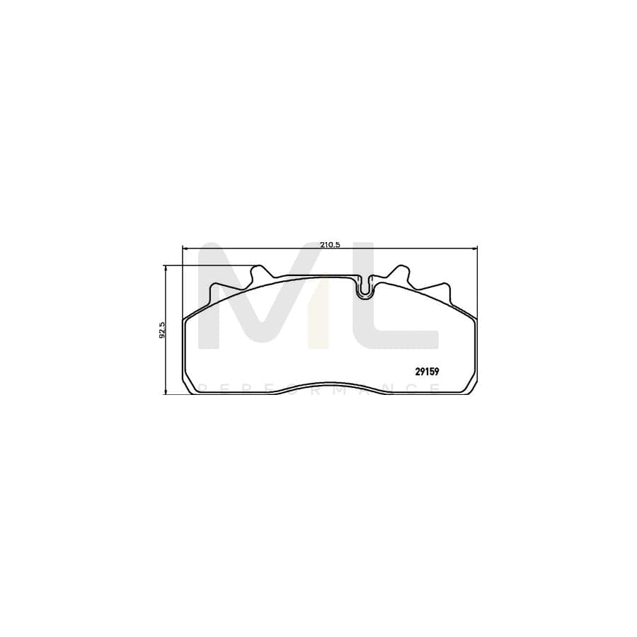 TEXTAR 2915907 Brake pad set prepared for wear indicator | ML Performance Car Parts