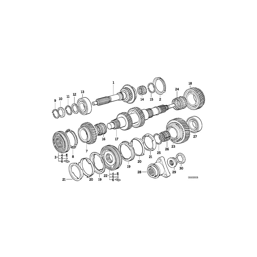 Genuine BMW 23221222254 E46 E87 E36 Shift Gear For 1St. Gear (Inc. 116i, Z3 1.9 & Z3 1.8) | ML Performance UK Car Parts