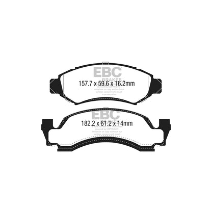 EBC DP61265 Ford F-150 Greenstuff Front Brake Pads 2 | ML Performance UK Car Parts