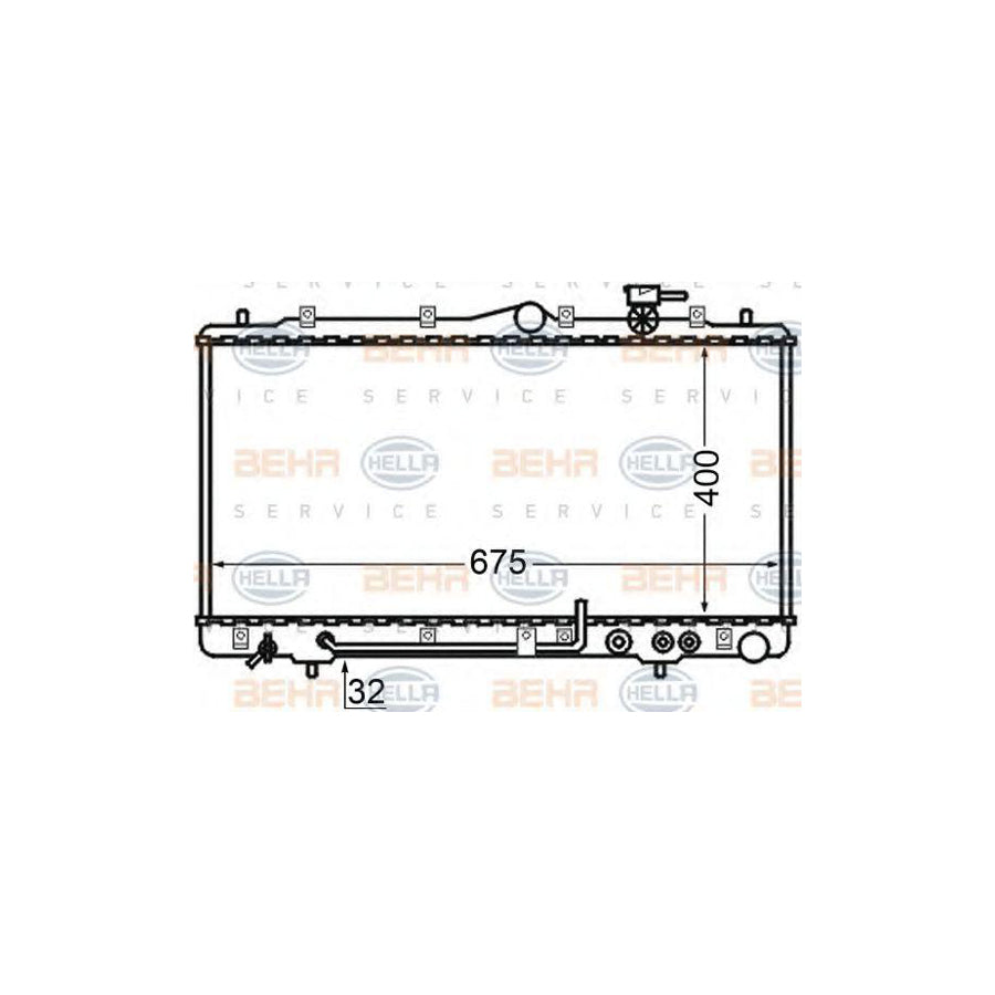 Hella 8MK 376 726-791 Engine Radiator