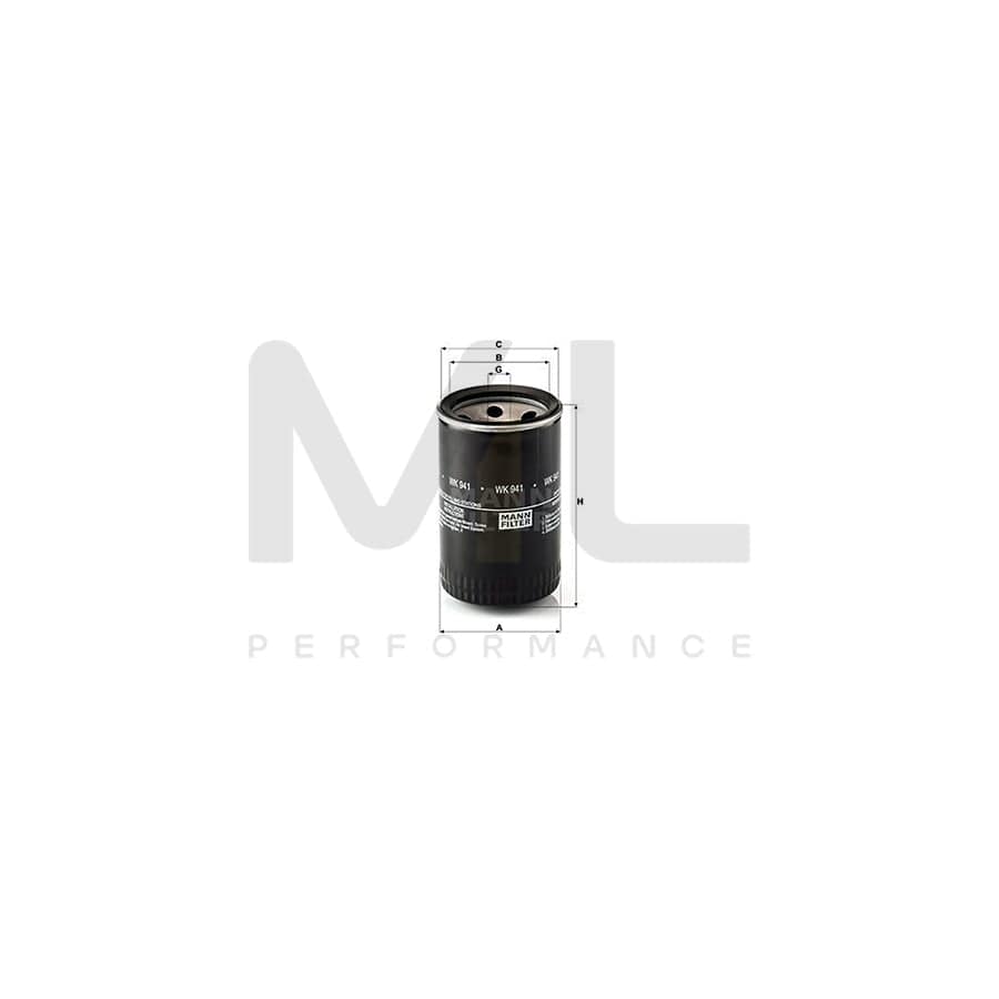 MANN-FILTER WK 941 Fuel filter Spin-on Filter | ML Performance Car Parts