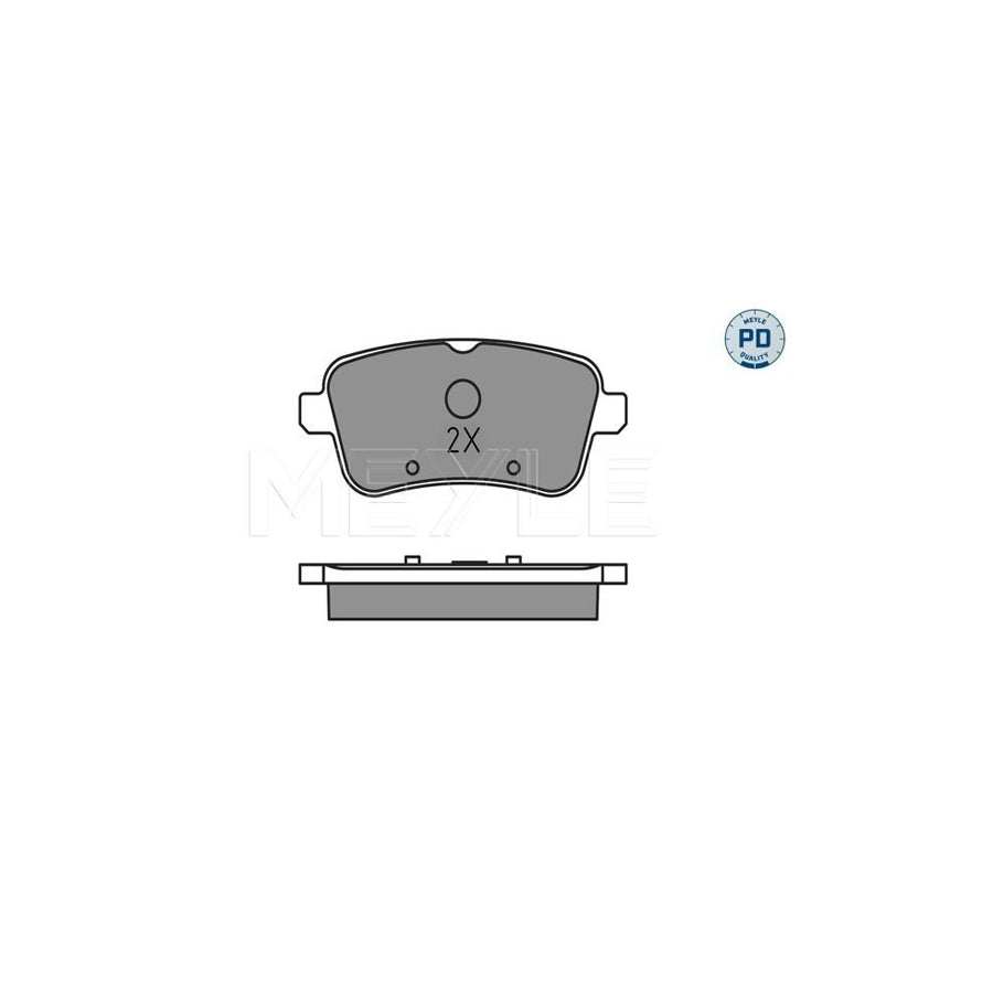 Meyle 025 252 1618/Pd Brake Pad Set