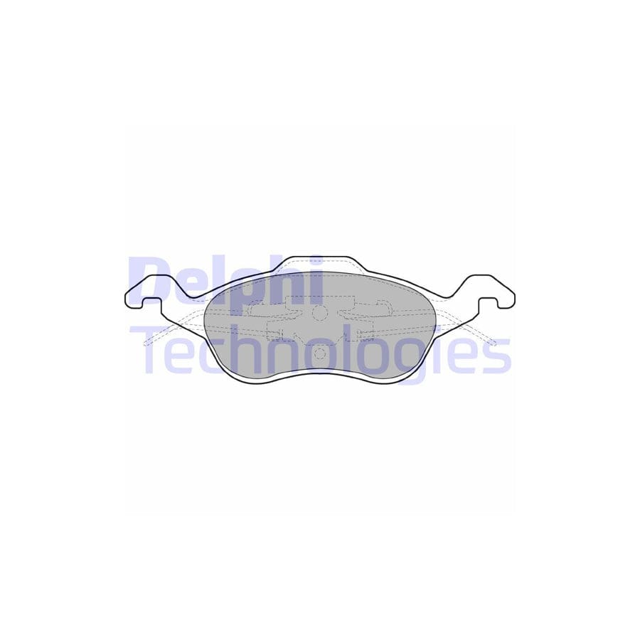 Delphi Lp1315 Brake Pad Set For Ford Focus