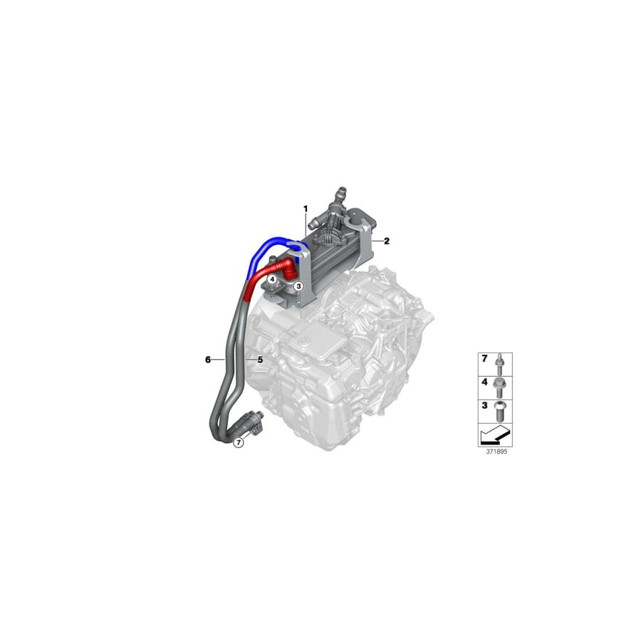 Genuine BMW 17217640834 I15 Transmission Oil Cooler (Inc. i8) | ML Performance UK Car Parts