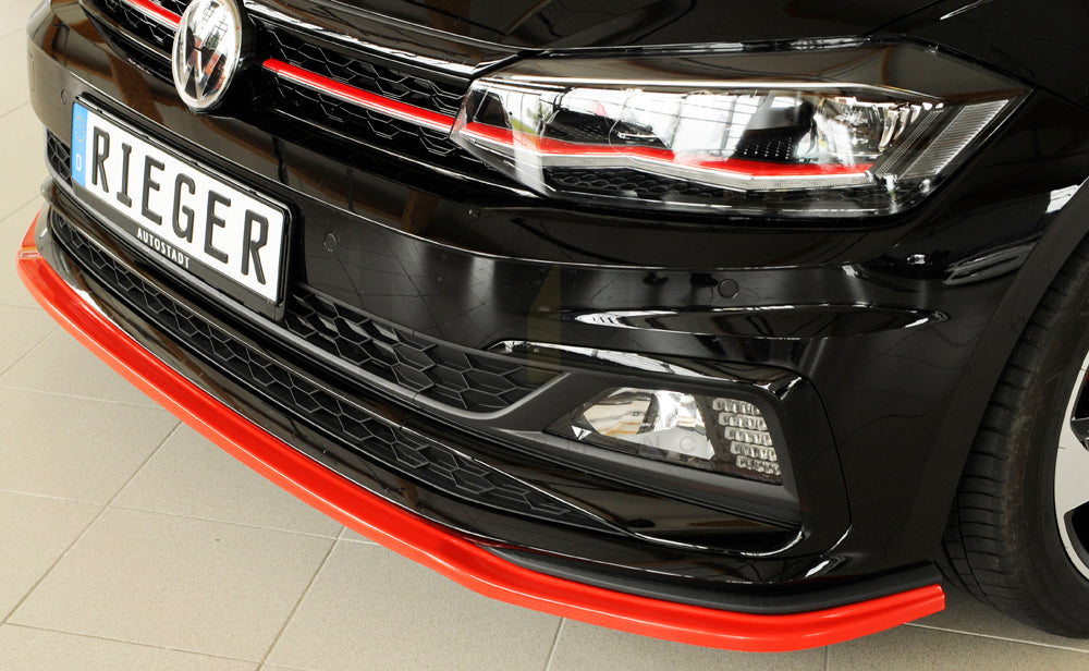 Rieger 00047220 VW Polo AW Front Splitter (Inc. Polo AW GTI) 6 | ML Performance UK Car Parts