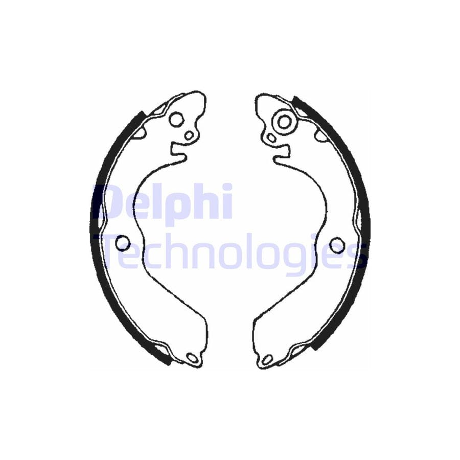 Delphi Ls1649 Brake Shoe Set