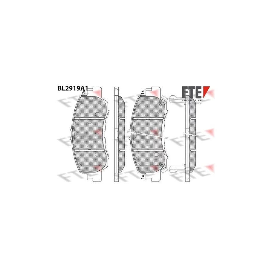 Fte 9011162 Brake Pad Set For Mitsubishi Eclipse Cross (Gk_) | ML Performance UK Car Parts