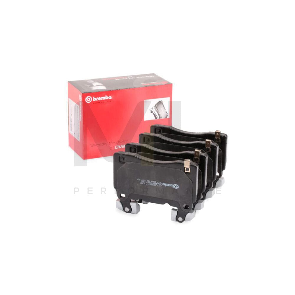 Brembo P 10 064 Brake Pad Set With Acoustic Wear Warning, With Anti-Squeak Plate, With Counterweights | ML Performance Car Parts