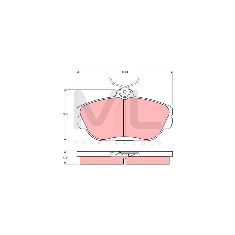 TRW Gdb4033 Brake Pad Set Not Prepared For Wear Indicator | ML Performance Car Parts