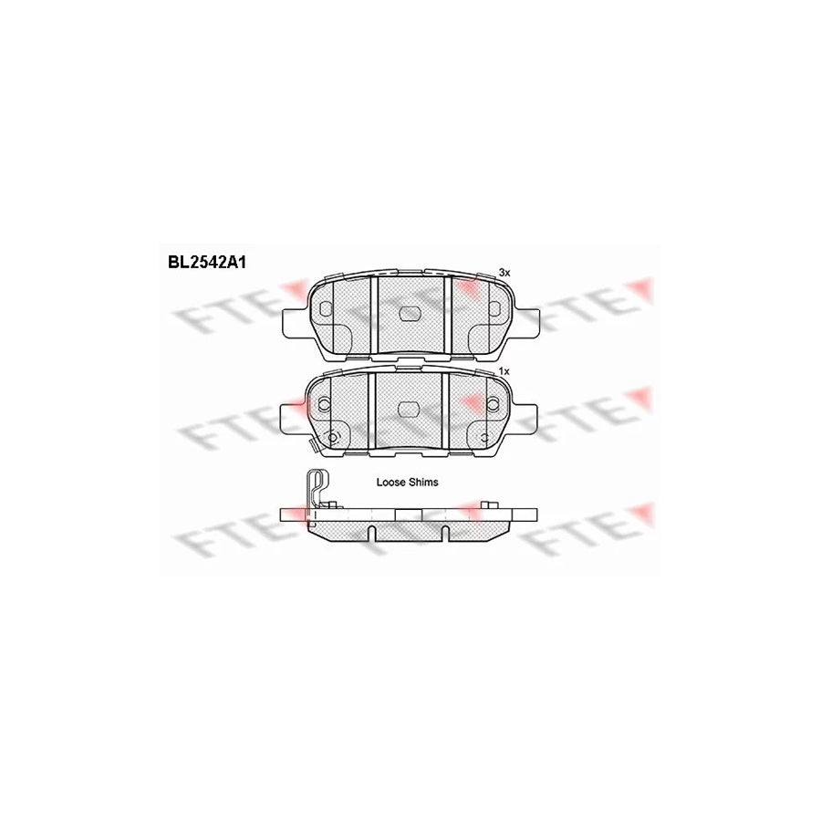 Fte BL2542A1 Brake Pad Set | ML Performance UK Car Parts