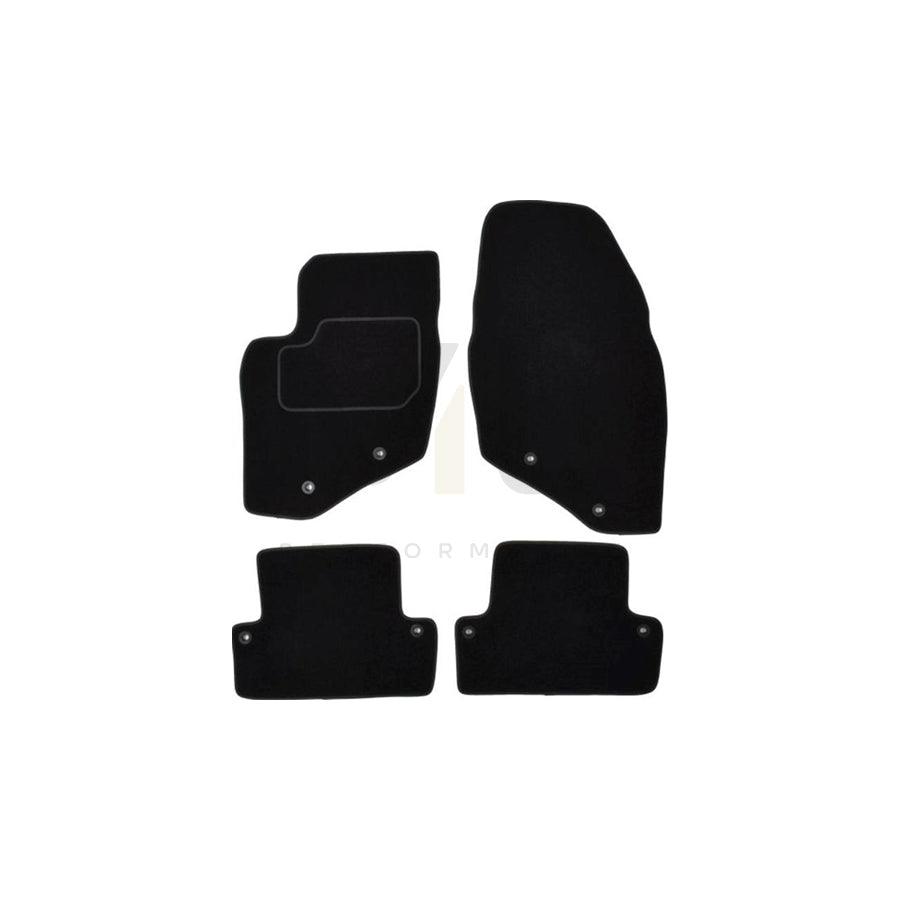 MAMMOOTH Tailored A041 VOL85 PRM 01 Floor mat set for VOLVO S60 I (P24, 384) Textile, Front and Rear, Quantity: 4, Black | ML Performance Car Parts