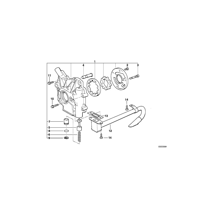 Genuine BMW 11412244769 E34 E46 E39 Fillister-Head Screw M6X14 (Inc. 318tds, 520d & 725tds) | ML Performance UK Car Parts