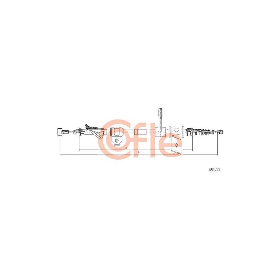 Cofle 92.451.11 Hand Brake Cable