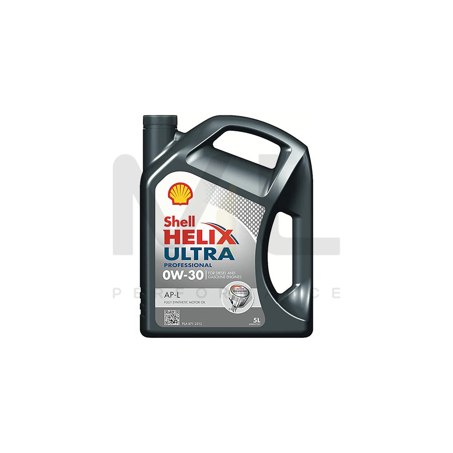 Shell Helix Ultra Professional AP-L Engine Oil - 0W-30 - 5Ltr Engine Oil ML Performance UK ML Car Parts