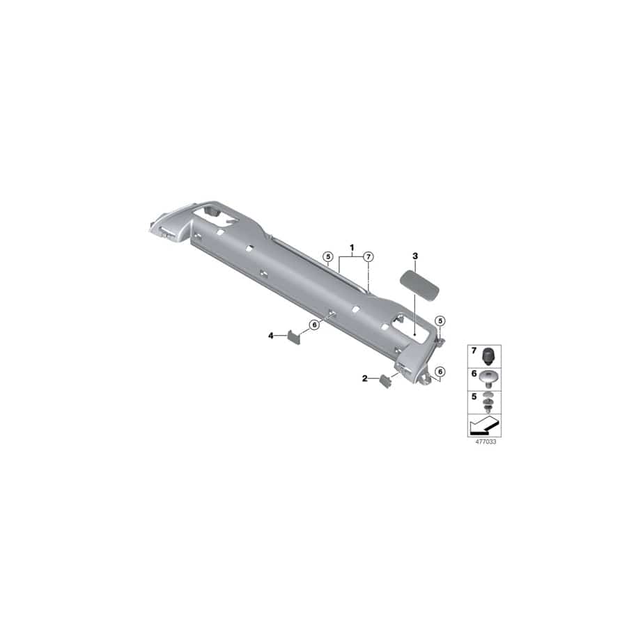 Genuine BMW 51467472109 F33 Grille ELFENB./OYSTER (Inc. 430d, 430i & 440iX) | ML Performance UK Car Parts