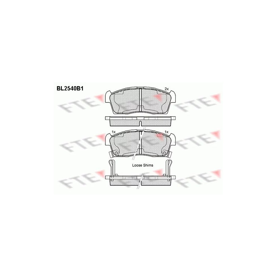 Fte BL2540B1 Brake Pad Set | ML Performance UK Car Parts