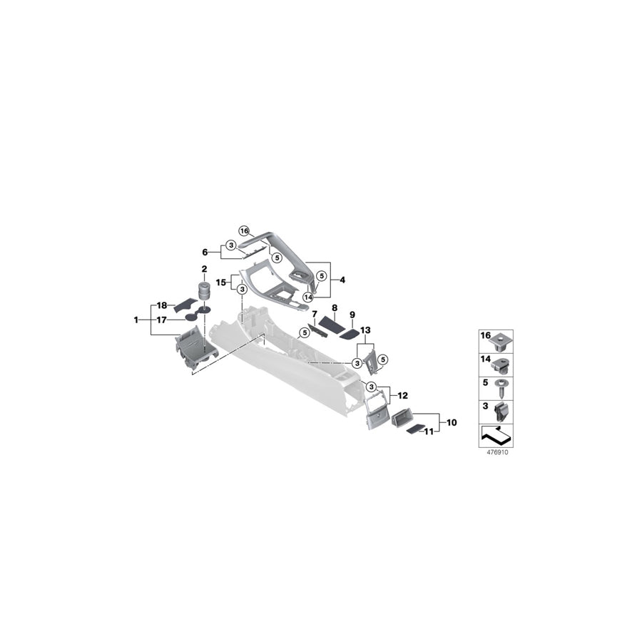 Genuine BMW 51166841183 F48 F39 Clasp With Seam OYSTER (Inc. X1 18d, X2 28iX & X2 20dX) | ML Performance UK