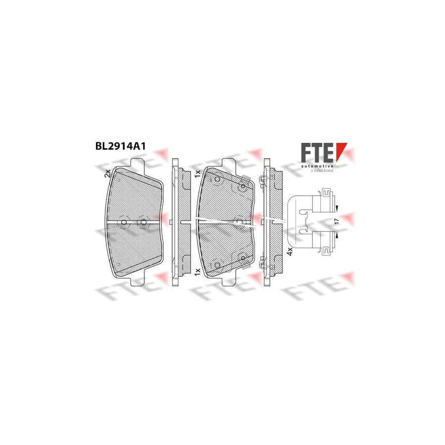 Fte 9011156 Brake Pad Set For Hyundai I30 | ML Performance UK Car Parts