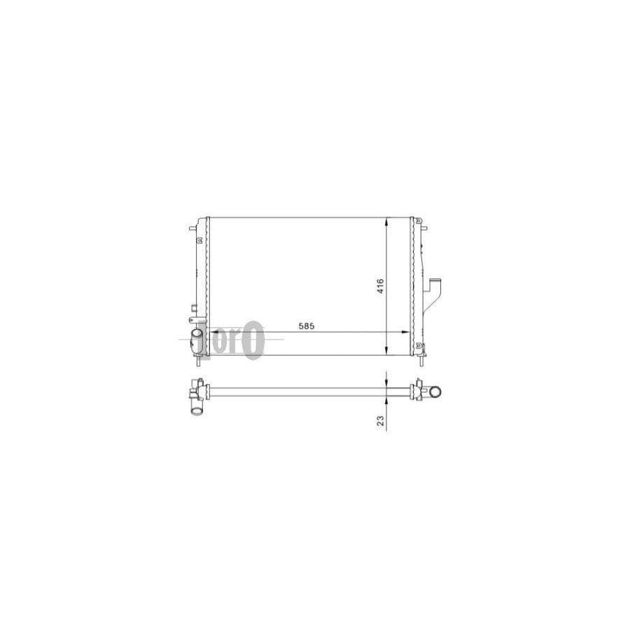 Abakus 0100170002 Engine Radiator | ML Performance UK