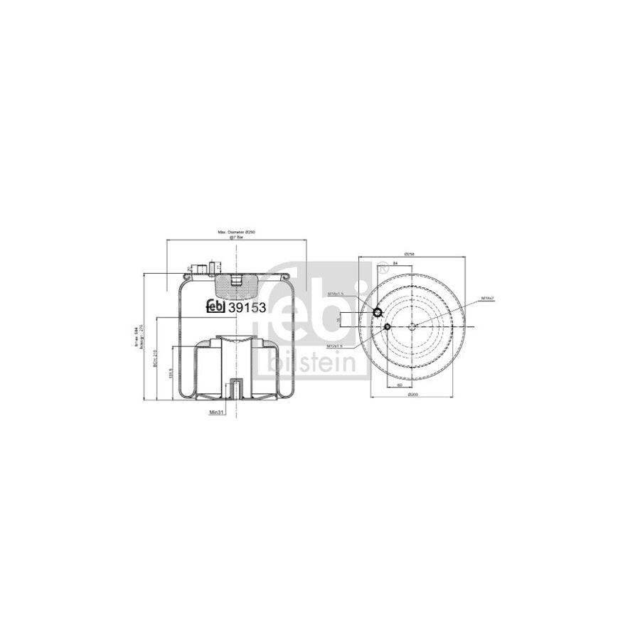 Febi Bilstein 39153 Boot, Air Suspension