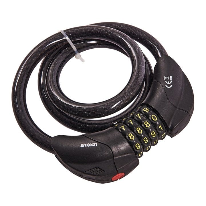 Amtech LED Combination Cable Lock | ML Performance DIY & Power Tools