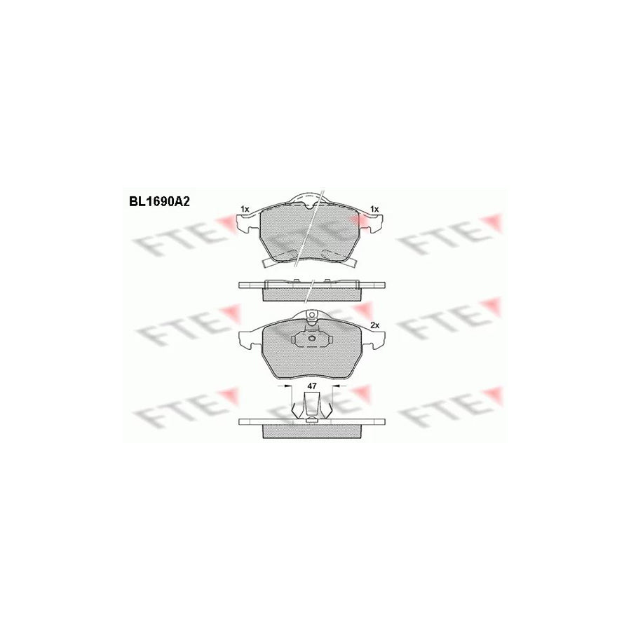 Fte BL1690A2 Brake Pad Set | ML Performance UK Car Parts