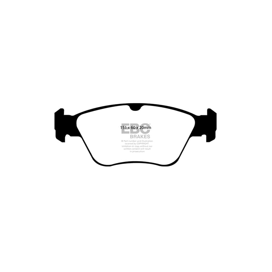 EBC PD06KF406 Mercedes-Benz T210 Greenstuff Front Brake Pad & USR Disc Kit - ATE Caliper 2 | ML Performance UK Car Parts