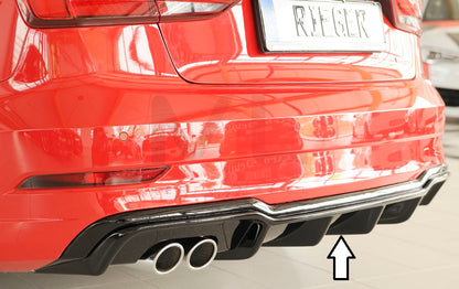 Rieger 00088184 Audi 8V A3 Rear Diffuser 1 | ML Performance UK Car Parts