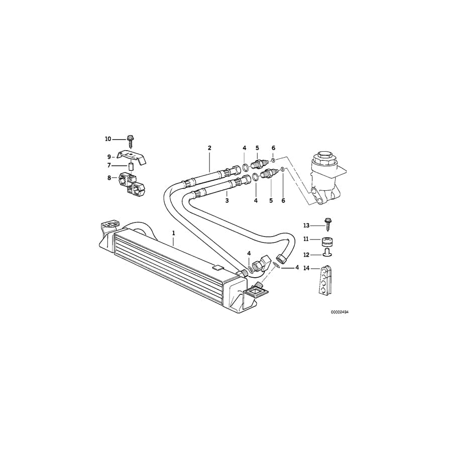 Genuine BMW 17211723261 E31 Threaded Pipe Joint M27-M22X1,5 (Inc. 840i, 850Ci & 850CSi) | ML Performance UK Car Parts