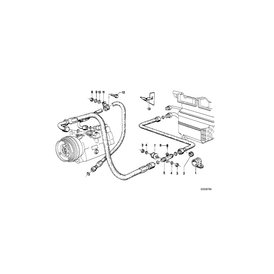 Genuine BMW 64214774144 E21 E23 E12 Rubber Grommet (Inc. 320i, 520 & 3.3L) | ML Performance UK Car Parts