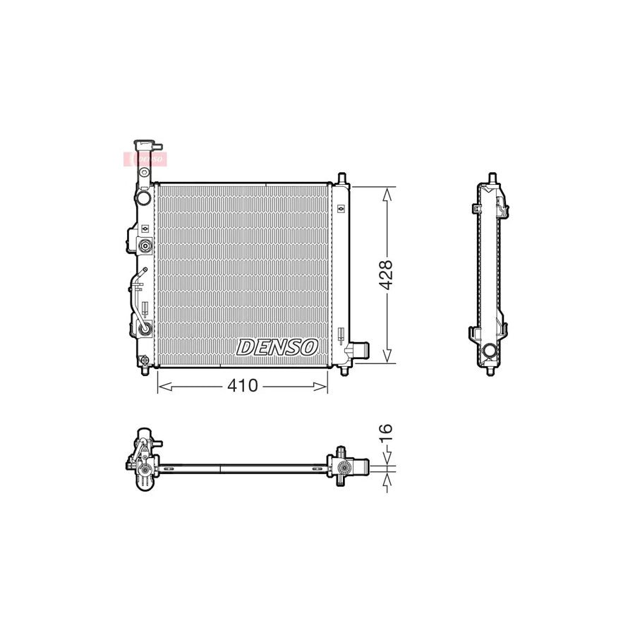 Denso DRM43015 Drm43015 Engine Radiator For Kia Picanto Iii (Ja) | ML Performance UK