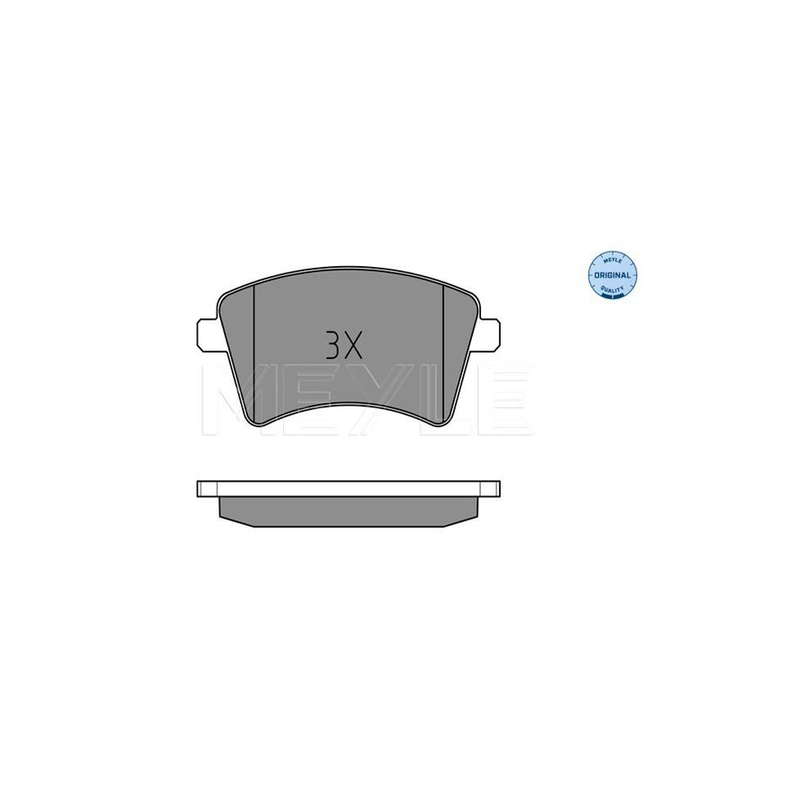 Meyle 025 252 9118 Brake Pad Set For Renault Kangoo