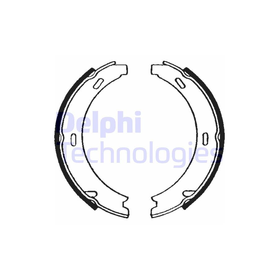 Delphi Ls1637 Handbrake Shoes