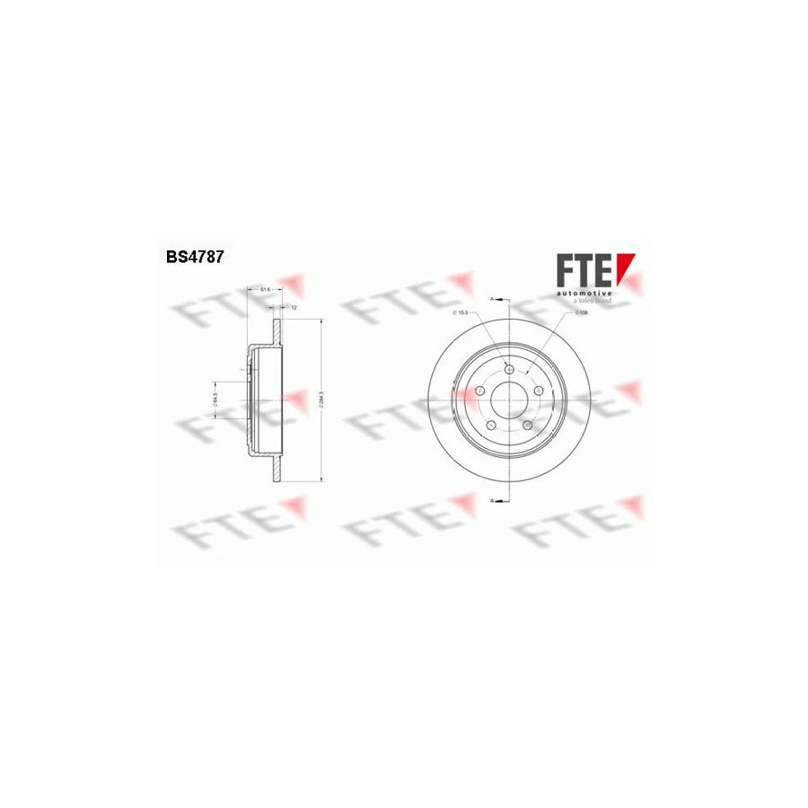 Fte BS4787 Brake Disc For Ford Usa Windstar (A3) | ML Performance UK Car Parts