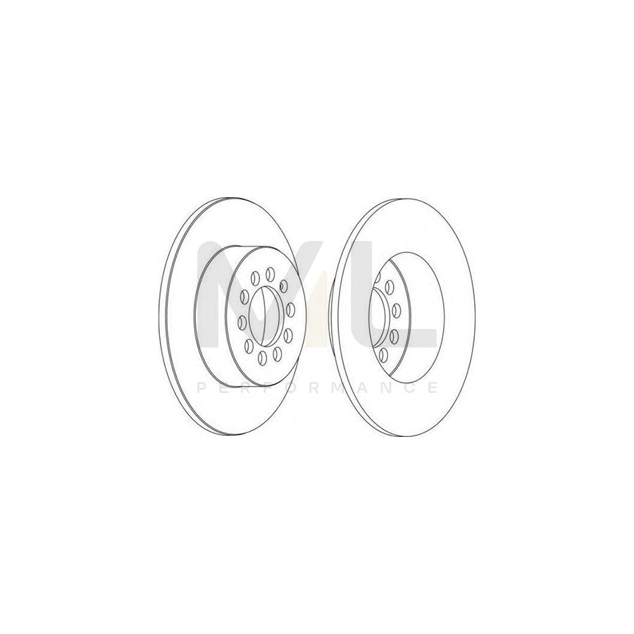 FERODO DDF1224-1 Brake Disc Solid | ML Performance Car Parts