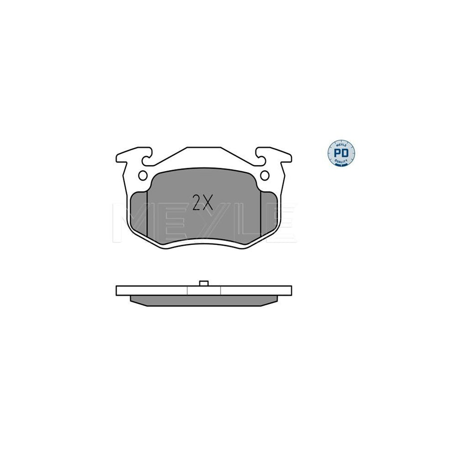 Meyle 025 216 3216/W Brake Pad Set For Citroën Xantia Estate (X1, X2)