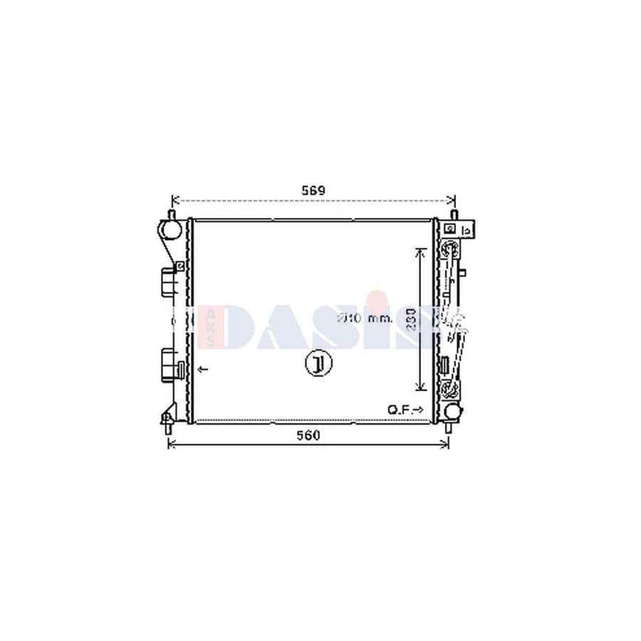 AKS Dasis 510185N Engine Radiator | ML Performance UK