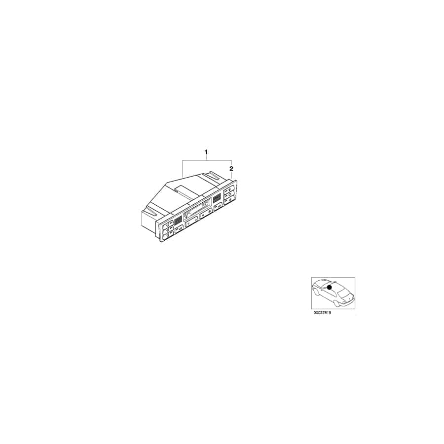 Genuine BMW 64116956320 E46 Automatic Air Conditioning Control (Inc. 328Ci, 316ti & 320td) | ML Performance UK Car Parts