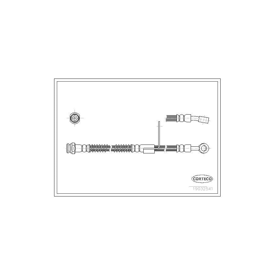 Corteco 19032541 Brake Hose For Hyundai Pony | ML Performance UK
