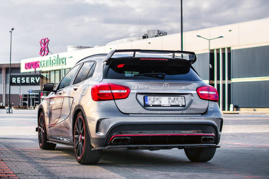 Maxton Design Mercedes Benz GLA 45 AMG X156 (Pre-Facelift) Central Rear Splitter (with vertical bars)