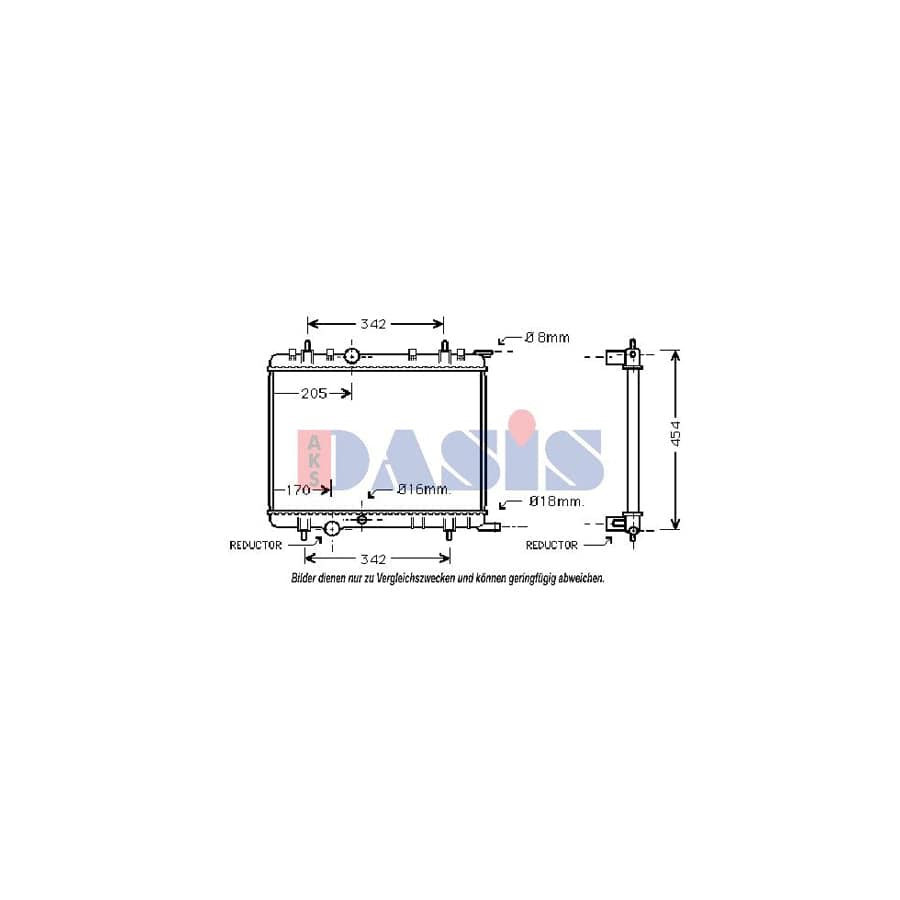 AKS Dasis 061100N Engine Radiator | ML Performance UK