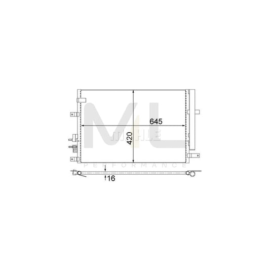 MAHLE ORIGINAL AC 693 000S Air conditioning condenser with dryer | ML Performance Car Parts