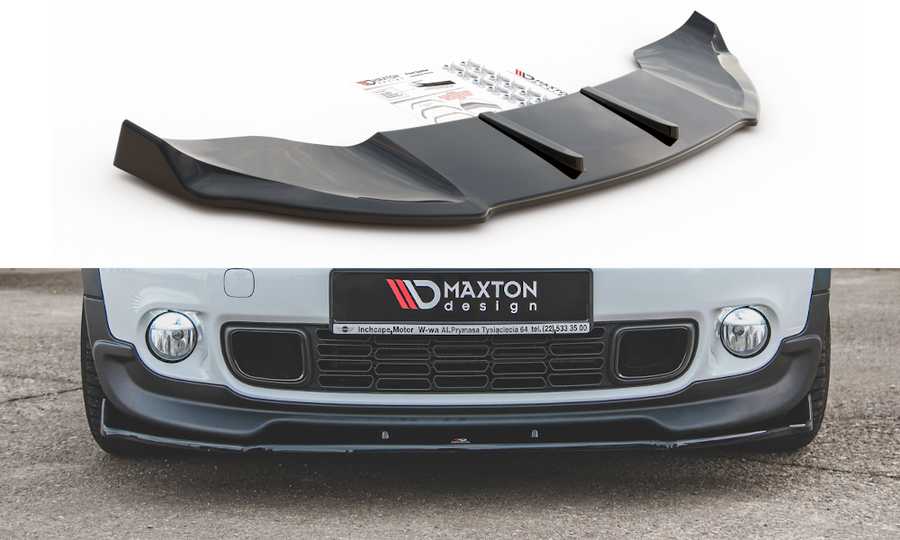 Maxton Design MC-CO-S-1-FD1T Front Splitter Mini Countryman JCW R60 | ML Performance UK Car Parts