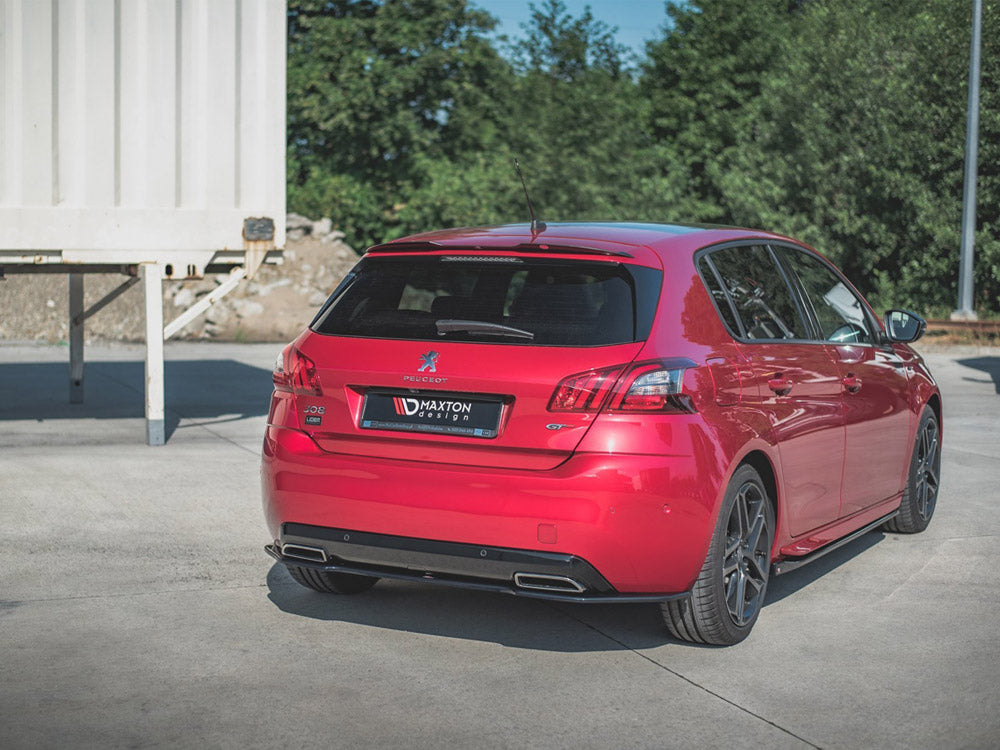 Maxton Design Peugeot 308 Gt MK2 Facelift (2017-) Central Rear Splitter