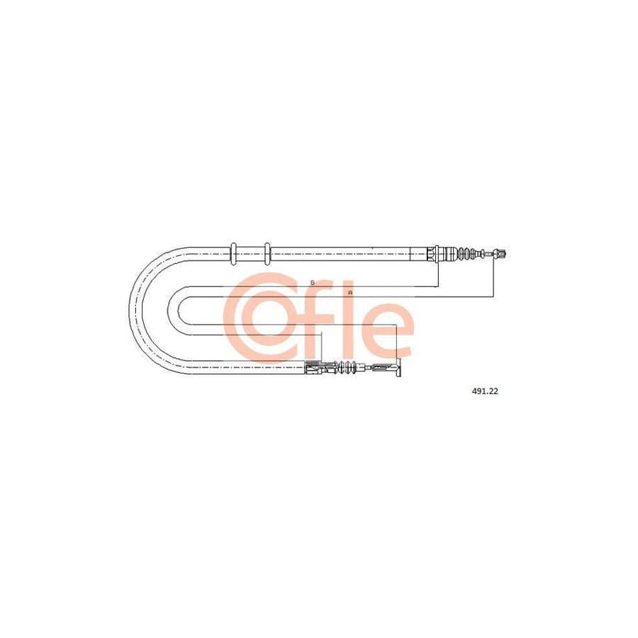 Cofle 2Cb.VW005 Cable, Manual Transmission